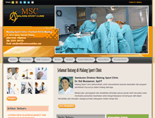 Tablet Screenshot of malangsportclinic.com